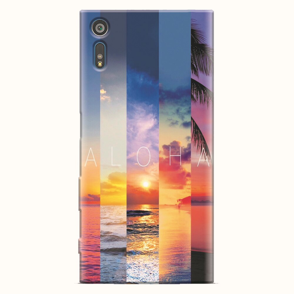 Husa silicon pentru Sony Xperia XZ, Aloha Summer Stripes