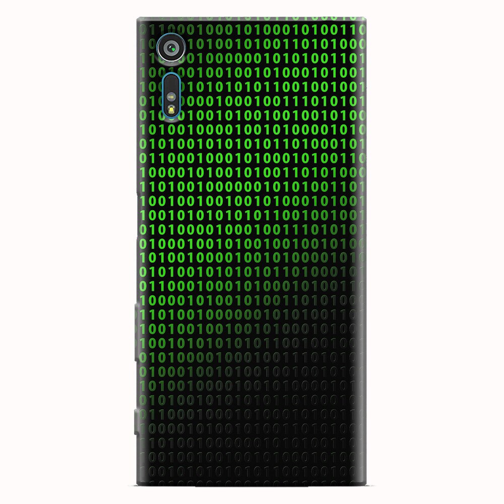 Husa silicon pentru Sony Xperia XZ, Binary Code