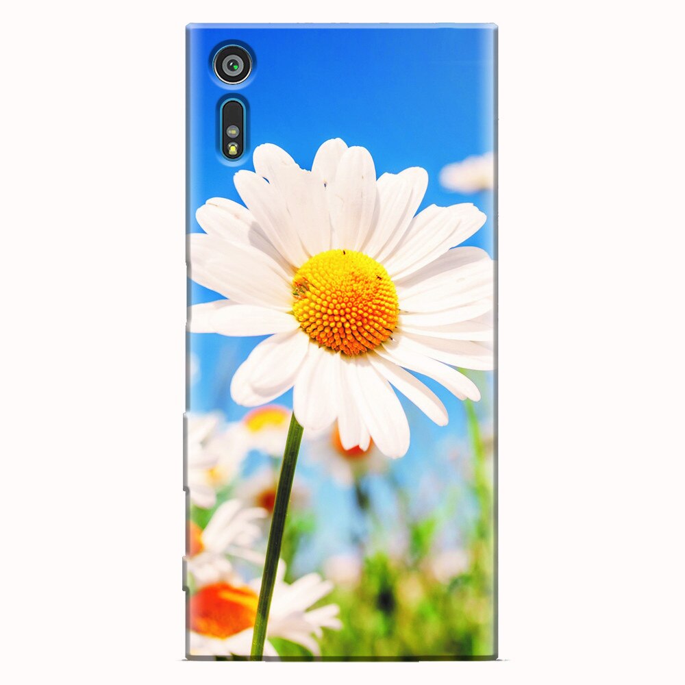 Husa silicon pentru Sony Xperia XZ, Daisies Field Flowers