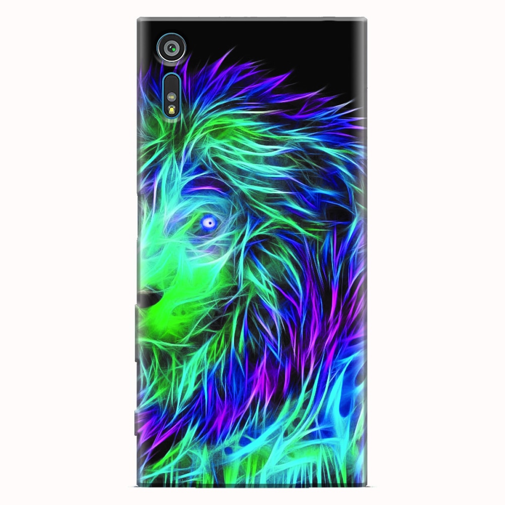 Husa silicon pentru Sony Xperia XZ, Abstract Lion 002