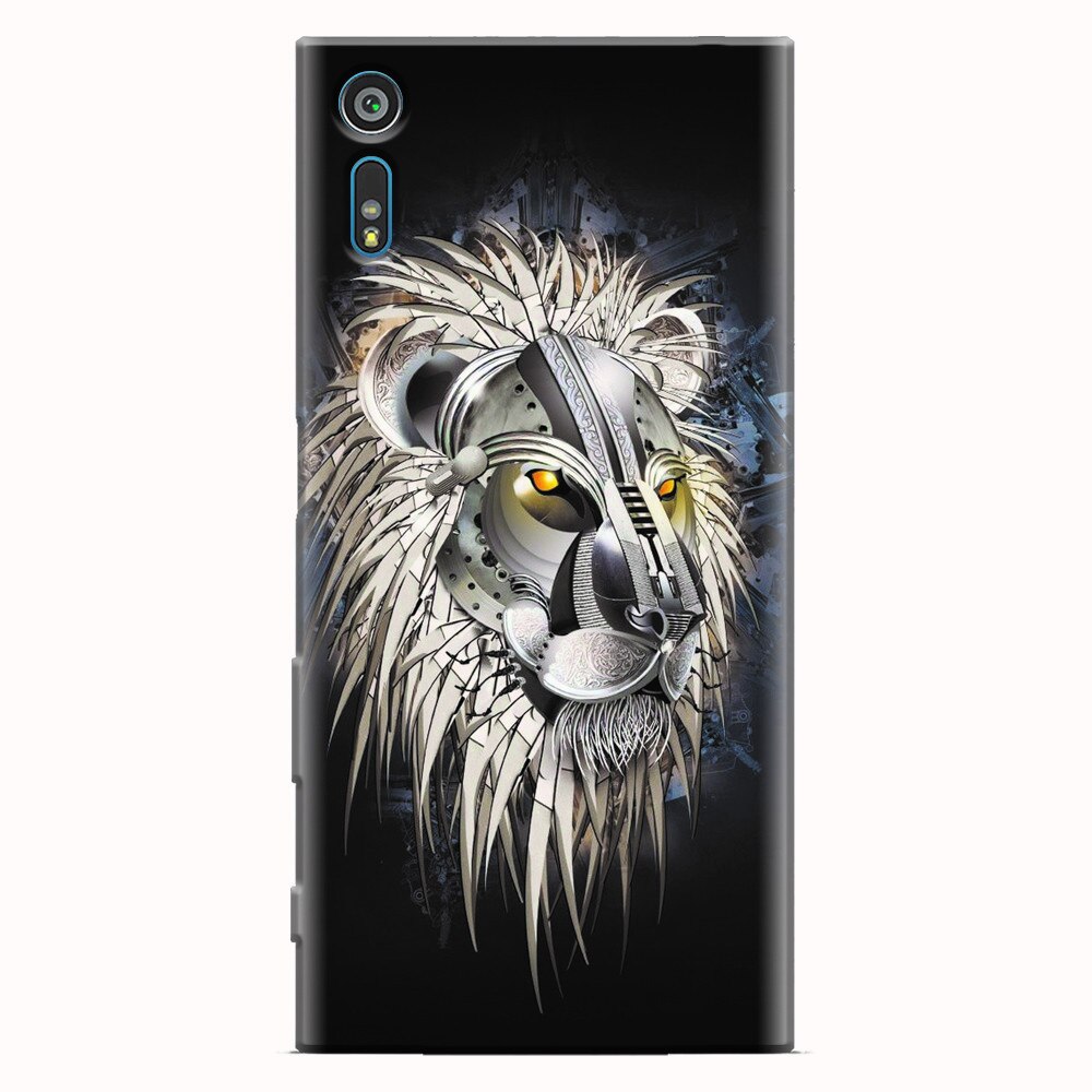 Husa silicon pentru Sony Xperia XR, Abstract Lion 001