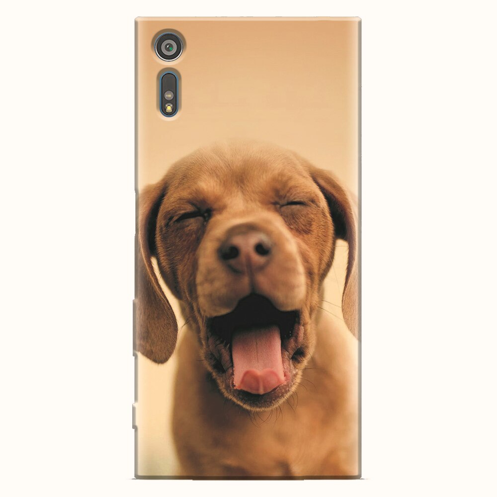 Husa silicon pentru Sony Xperia XZ, Cute Yawning Puppy