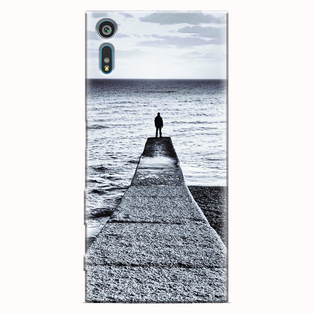 Husa silicon pentru Sony Xperia XZ, Abstract Dock Man Grey