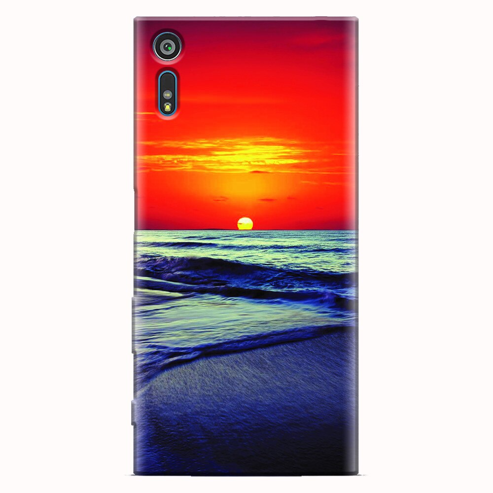 Husa silicon pentru Sony Xperia XZ, Ocean Sunset