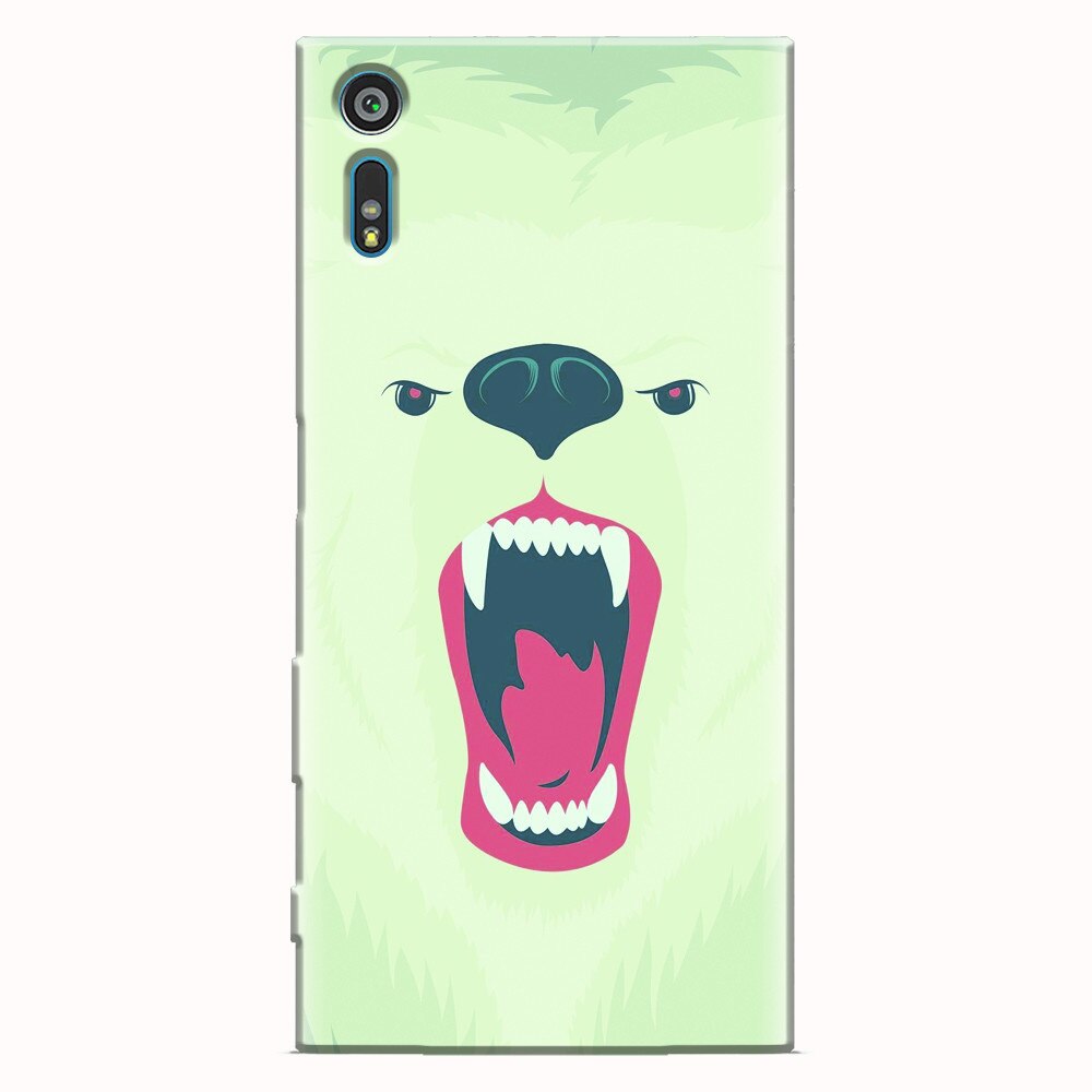 Husa silicon pentru Sony Xperia XR, Fierce Polar Bear Winter