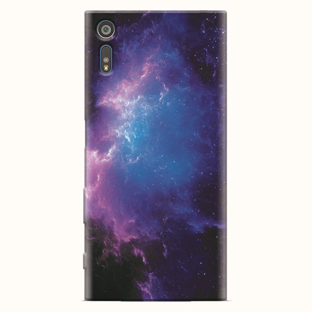 Husa silicon pentru Sony Xperia XZ, Purple Space Nebula