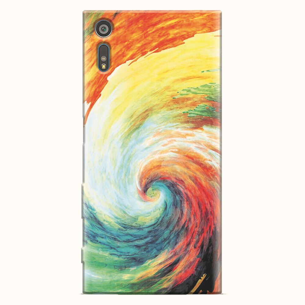 Husa silicon pentru Sony Xperia XZ, Big Wave Painting