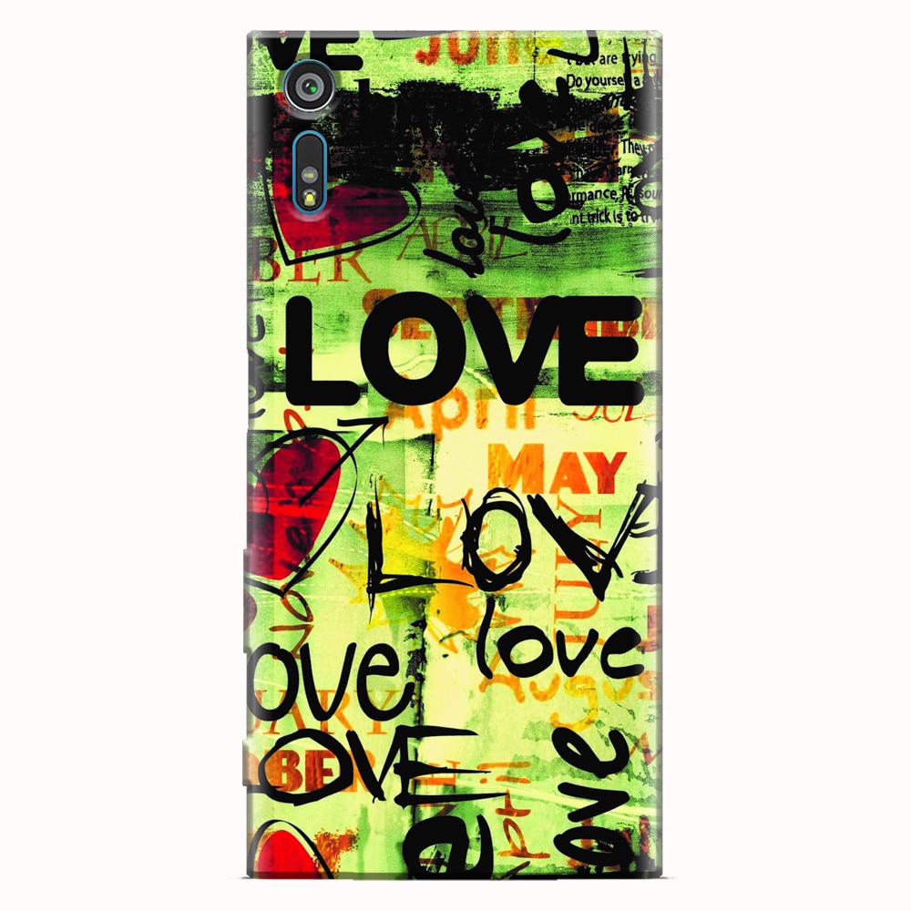 Husa silicon pentru Sony Xperia XZ, Love Artwork