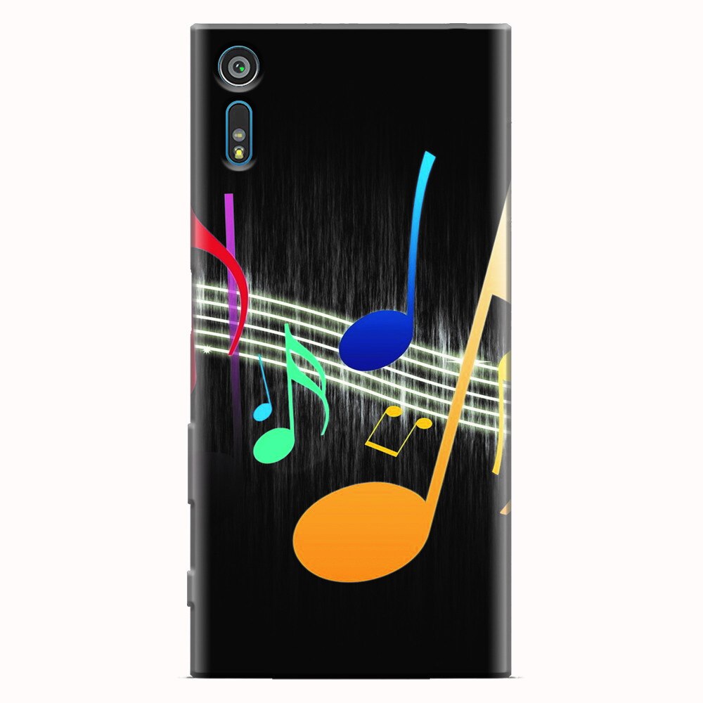 Husa silicon pentru Sony Xperia XZ, Colorful Music