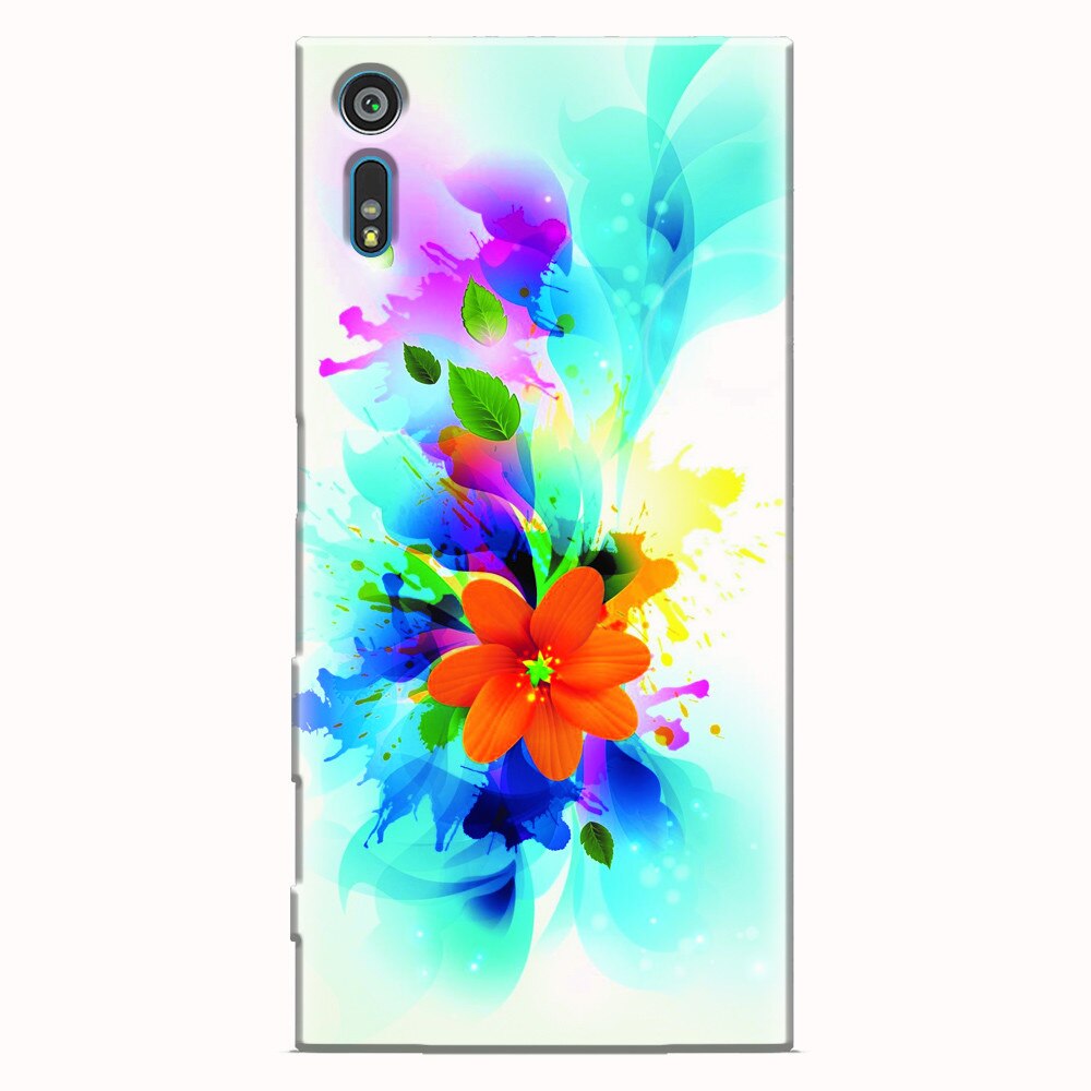 Husa silicon pentru Sony Xperia XR, Flower 011