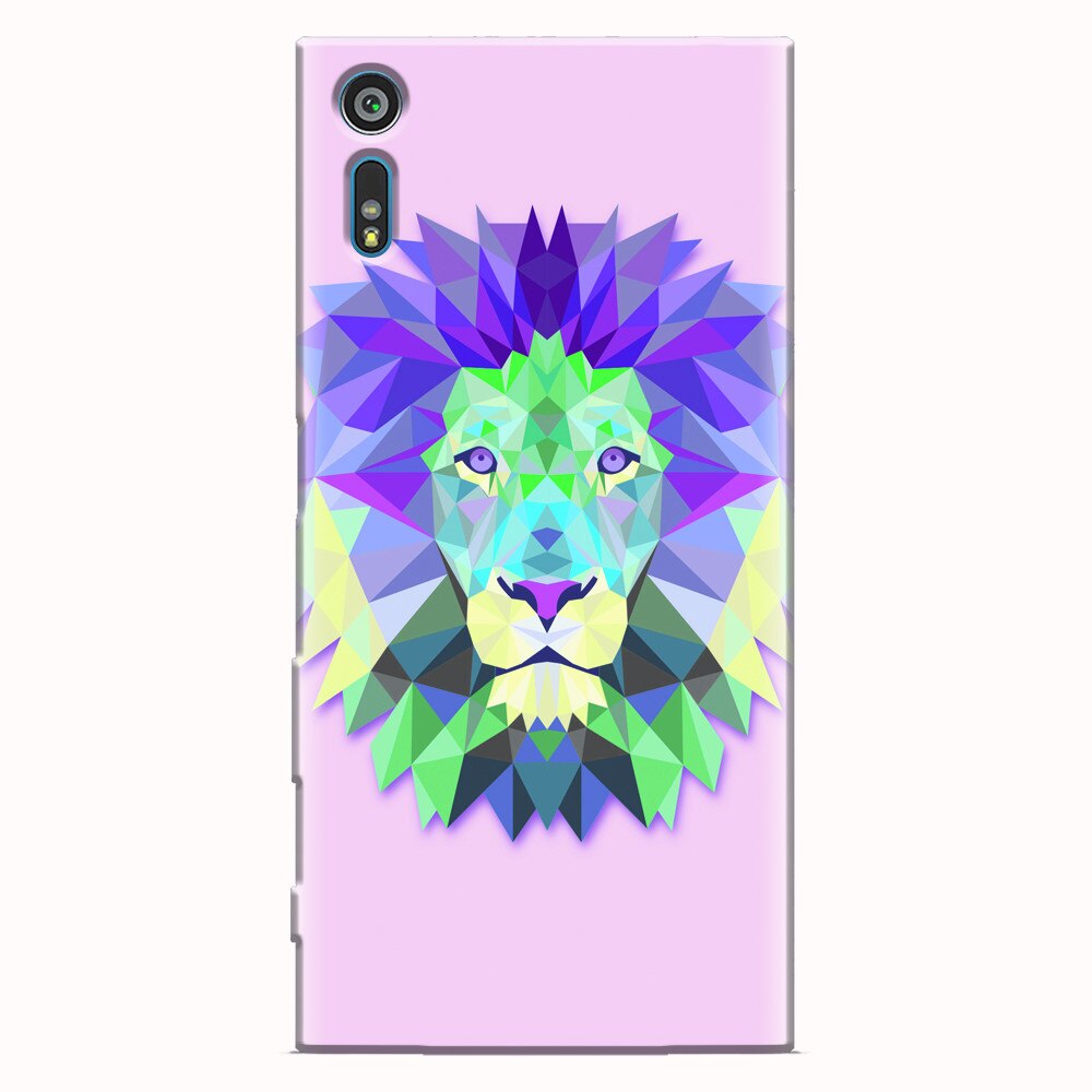 Husa silicon pentru Sony Xperia XR, Polygon Lion