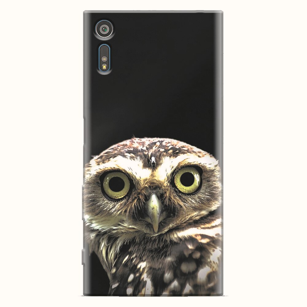 Husa silicon pentru Sony Xperia XZ, Owl In The Dark