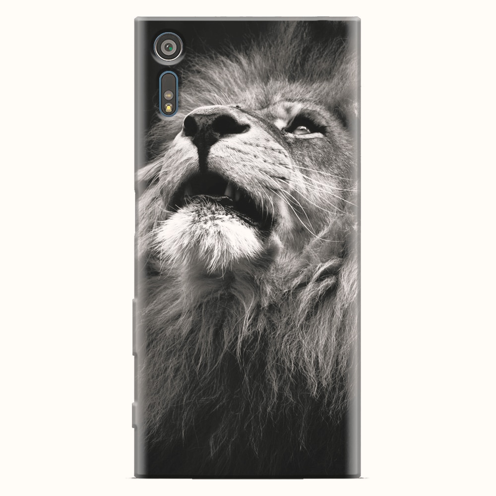 Husa silicon pentru Sony Xperia XZ, Majestic Lion Portrait