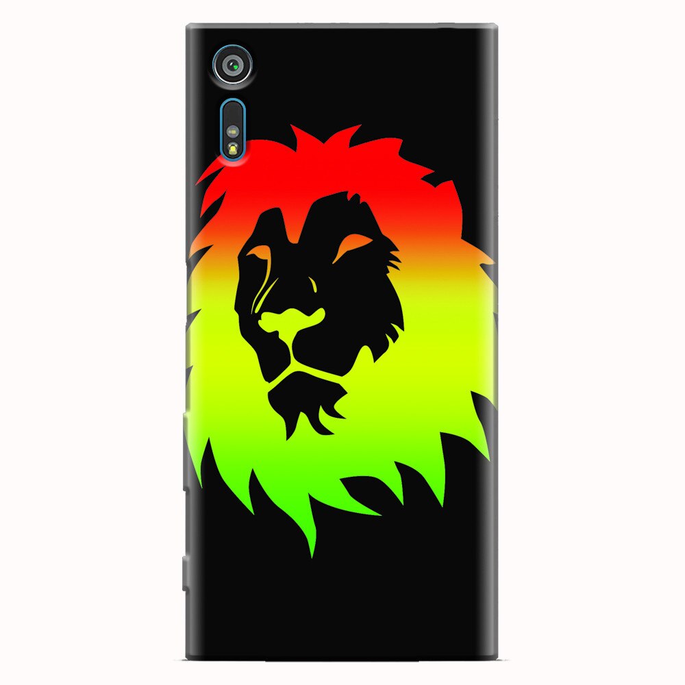 Husa silicon pentru Sony Xperia XZ, Rasta Color Lion