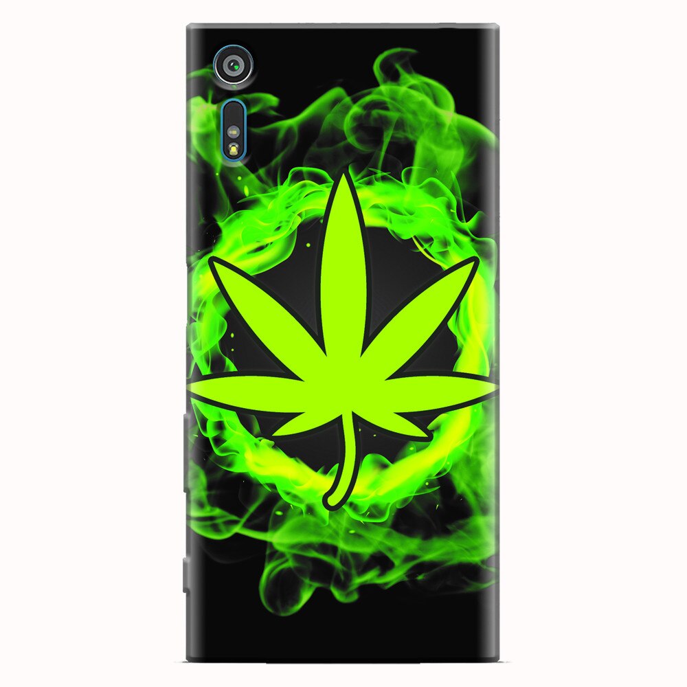 Husa silicon pentru Sony Xperia XR, GreenFlames