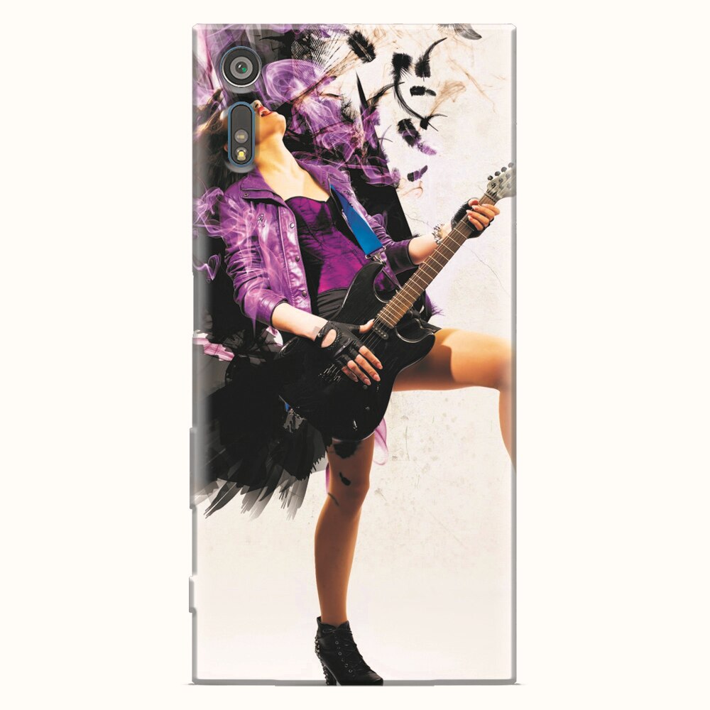 Husa silicon pentru Sony Xperia XZ, Rock Music Girl