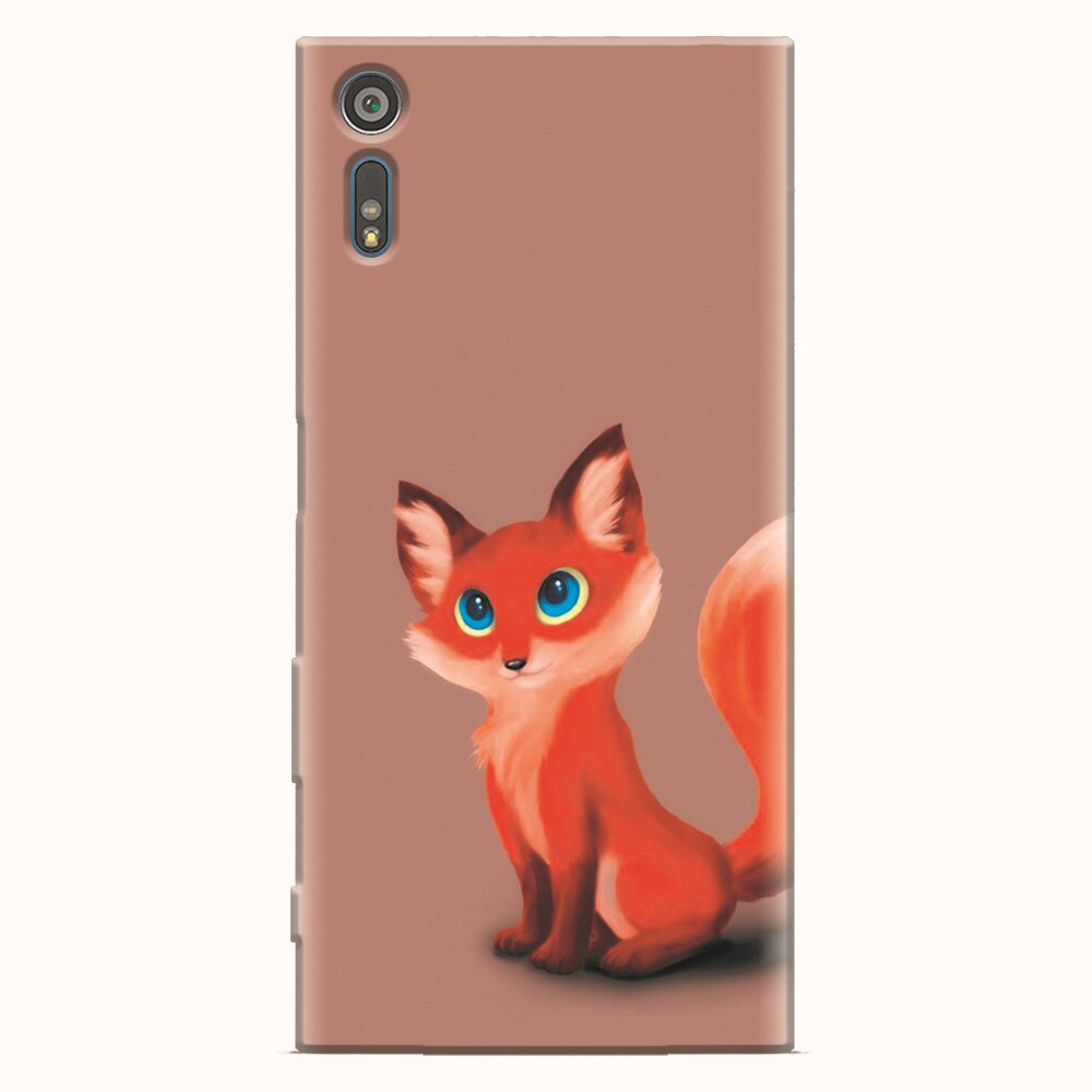 Husa silicon pentru Sony Xperia XZ, Fox Cartoon Animal And