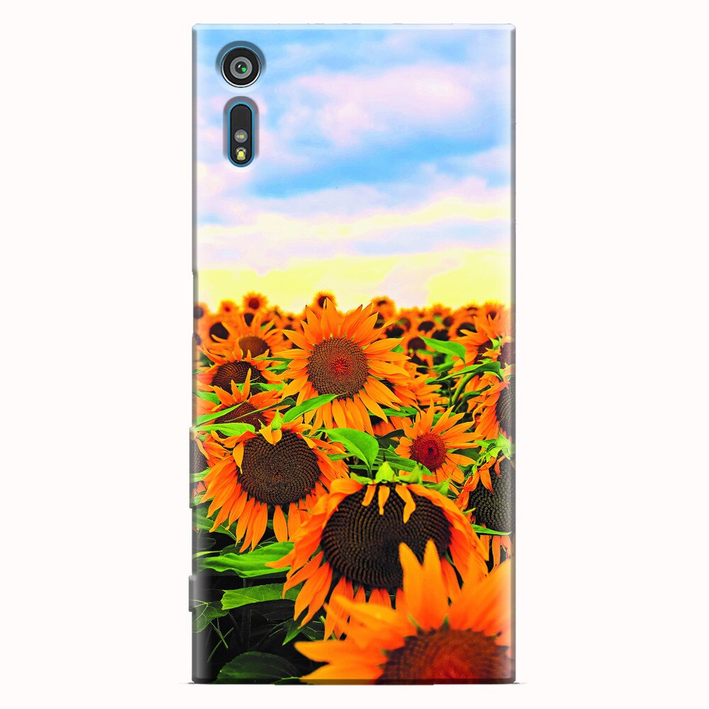 Husa silicon pentru Sony Xperia XZ, Sunflowers