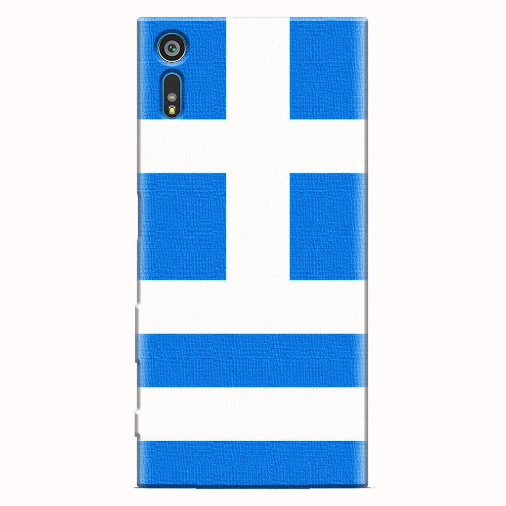 Husa silicon pentru Sony Xperia XR, Greece Flag