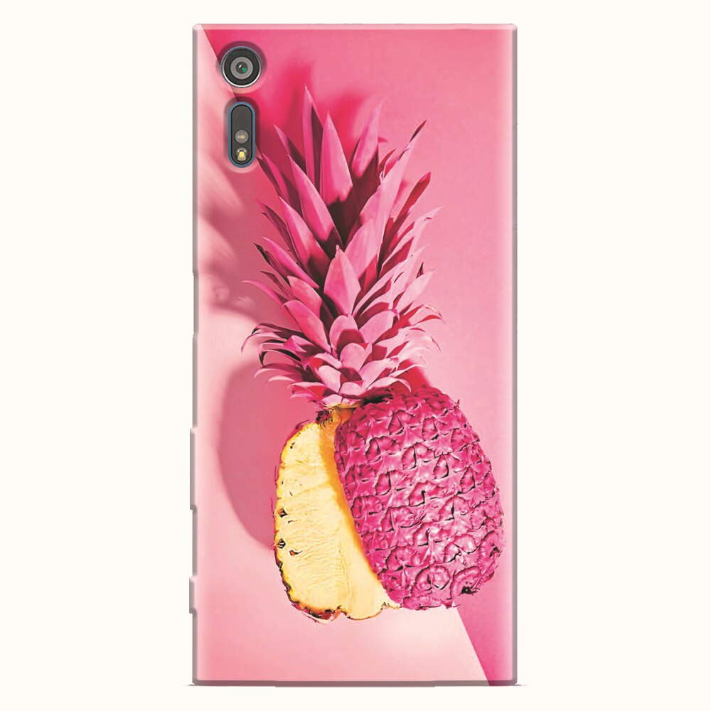 Husa silicon pentru Sony Xperia XZ, Pink Pineapple