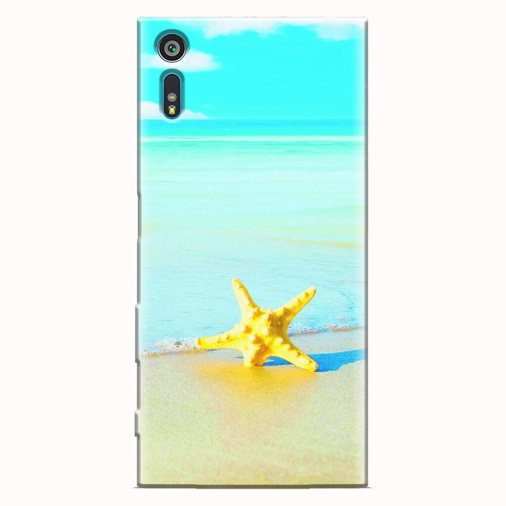 Husa silicon pentru Sony Xperia XZ, Starfish Beach