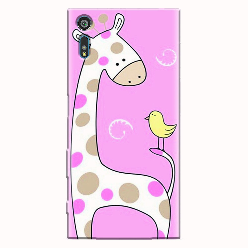 Husa silicon pentru Sony Xperia XR, Cute Giraffe