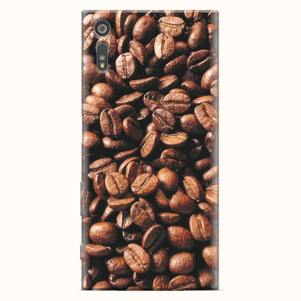 Husa silicon pentru Sony Xperia XR, Coffee Beans