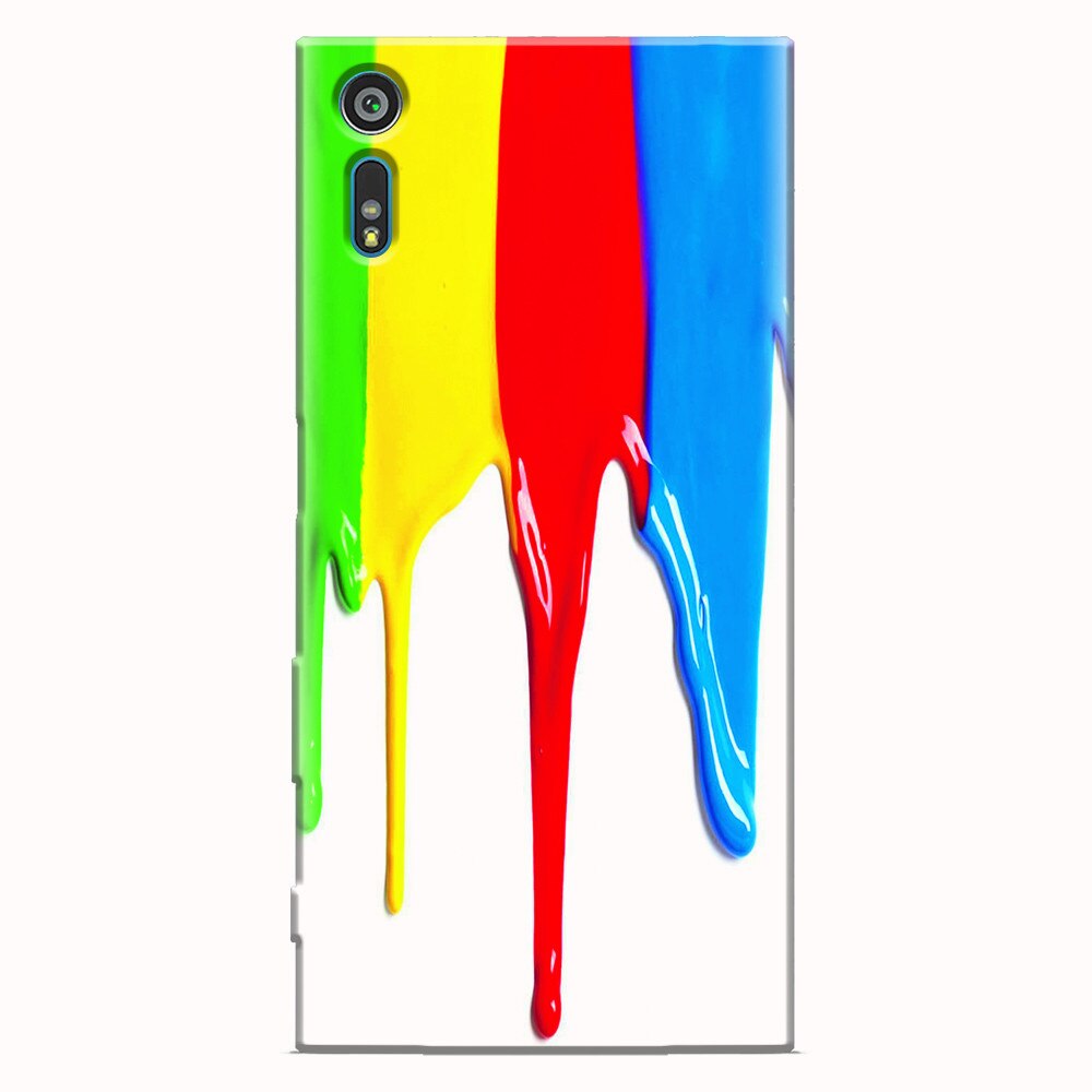 Husa silicon pentru Sony Xperia XR, Dripping Colorful Paint
