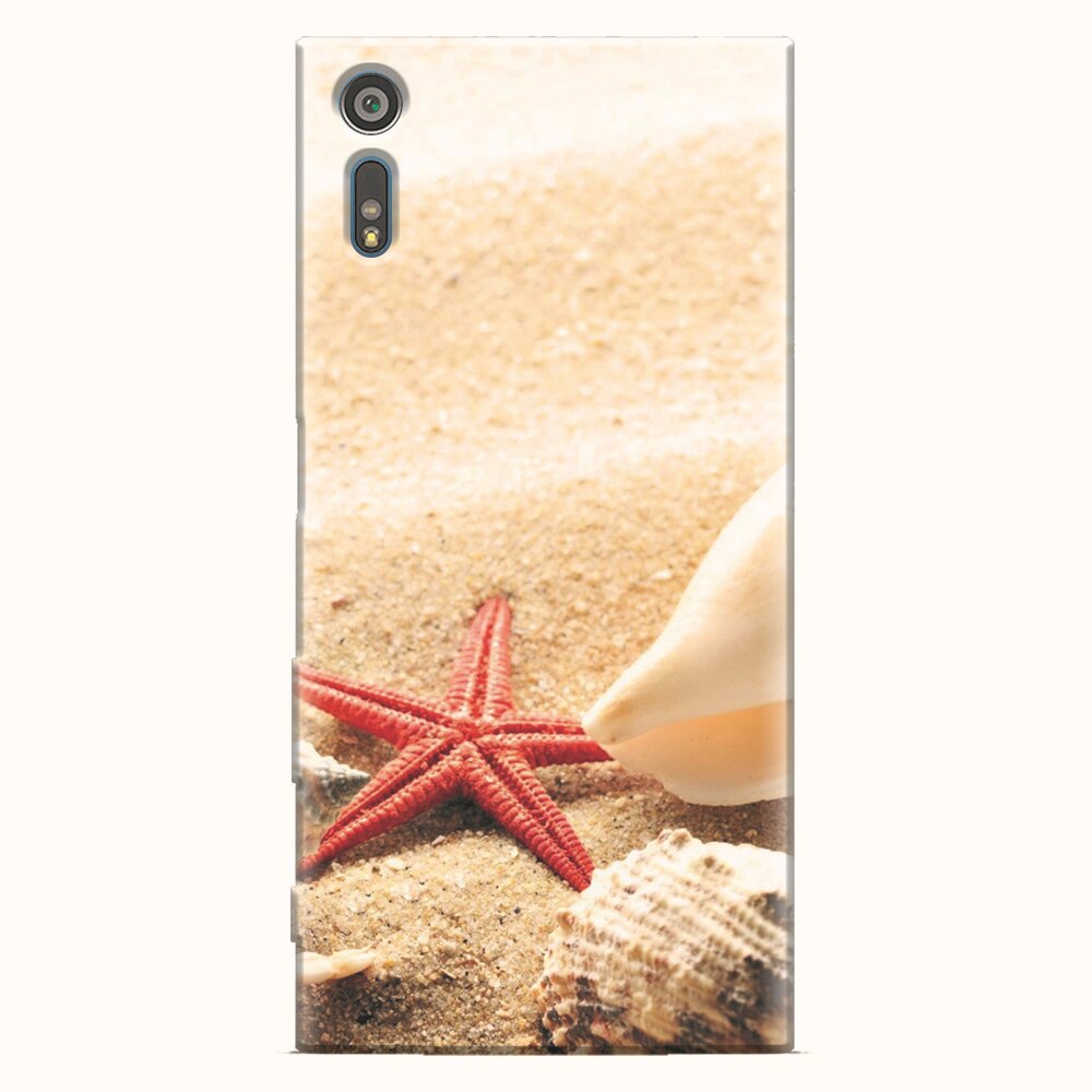 Husa silicon pentru Sony Xperia XR, Beach Shells And Starfish