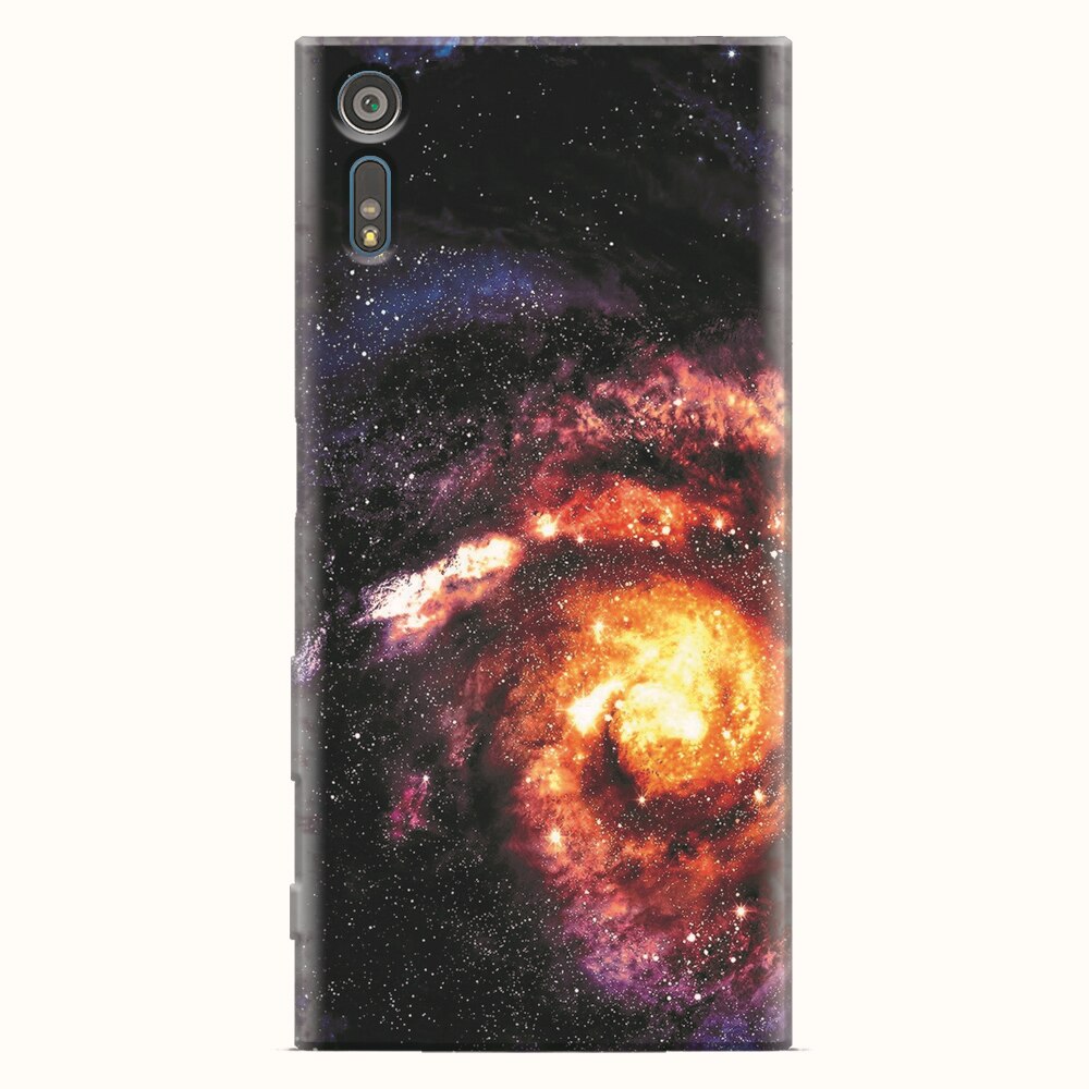 Husa silicon pentru Sony Xperia XR, Spiral Galaxy Illustration