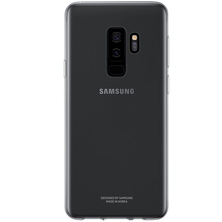 Husa de protectie Samsung Clear Cover pentru Galaxy S9 Plus, Transparent