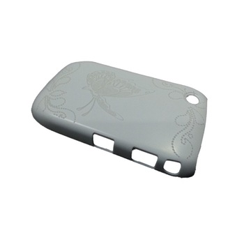 Husa Blackberry Curve 8520 din Plastic Model Fluture Brodat Culoare Alba Husa Blackberry Curve 8520 din Plastic Model Fluture Brodat Culoare Alba