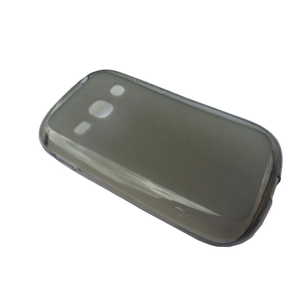 Husa Samsung Galaxy Fame S6810 din Silicon Model Simplu Culoare Fumurie