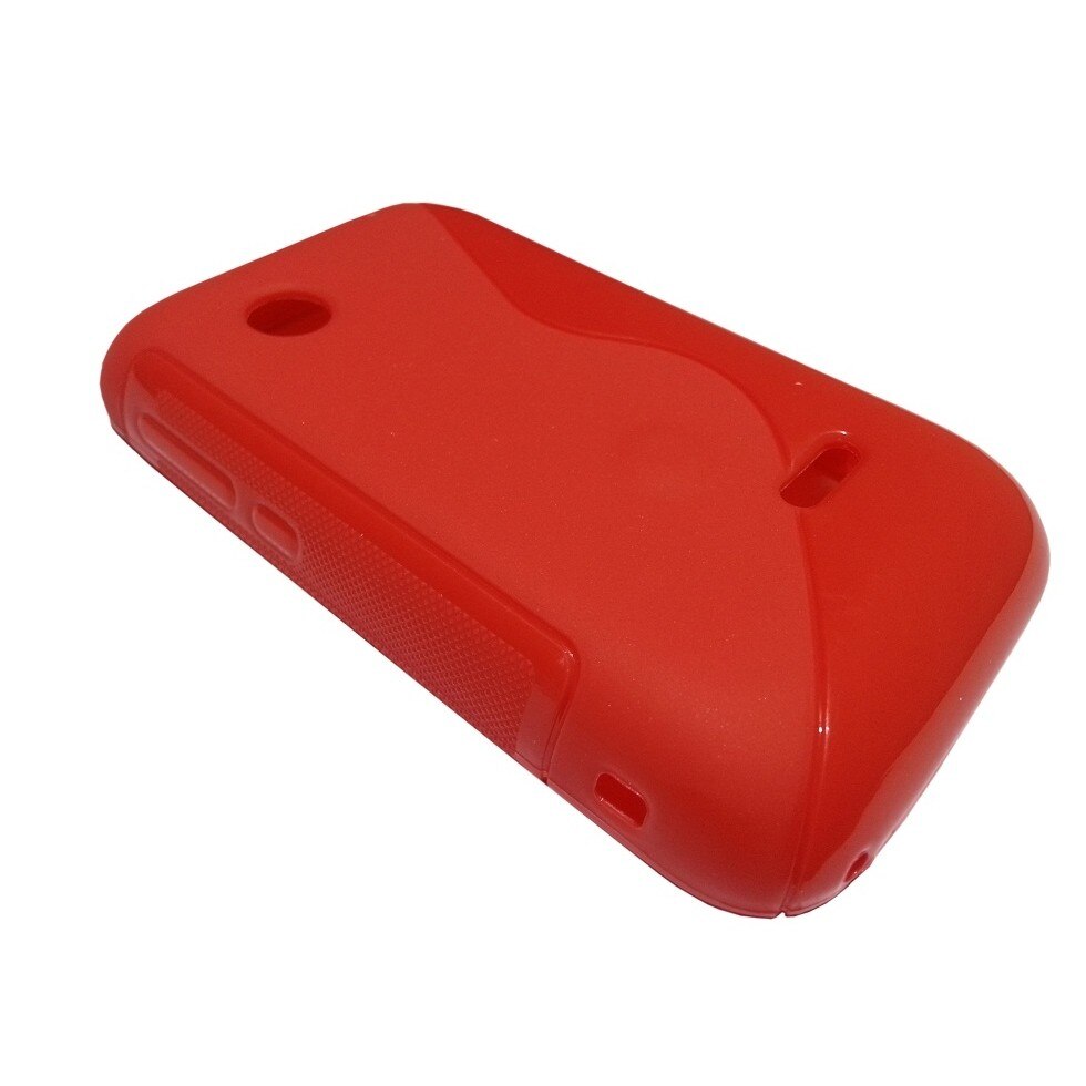 Husa Sony Ericsson Xperia Tipo ST21i din Silicon Model S Line Culoare Rosie