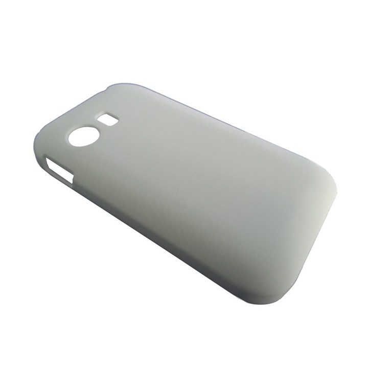 Калъф Съвместим с Samsung Galaxy Y S5360 от пластмаса семпъл модел бял цвят