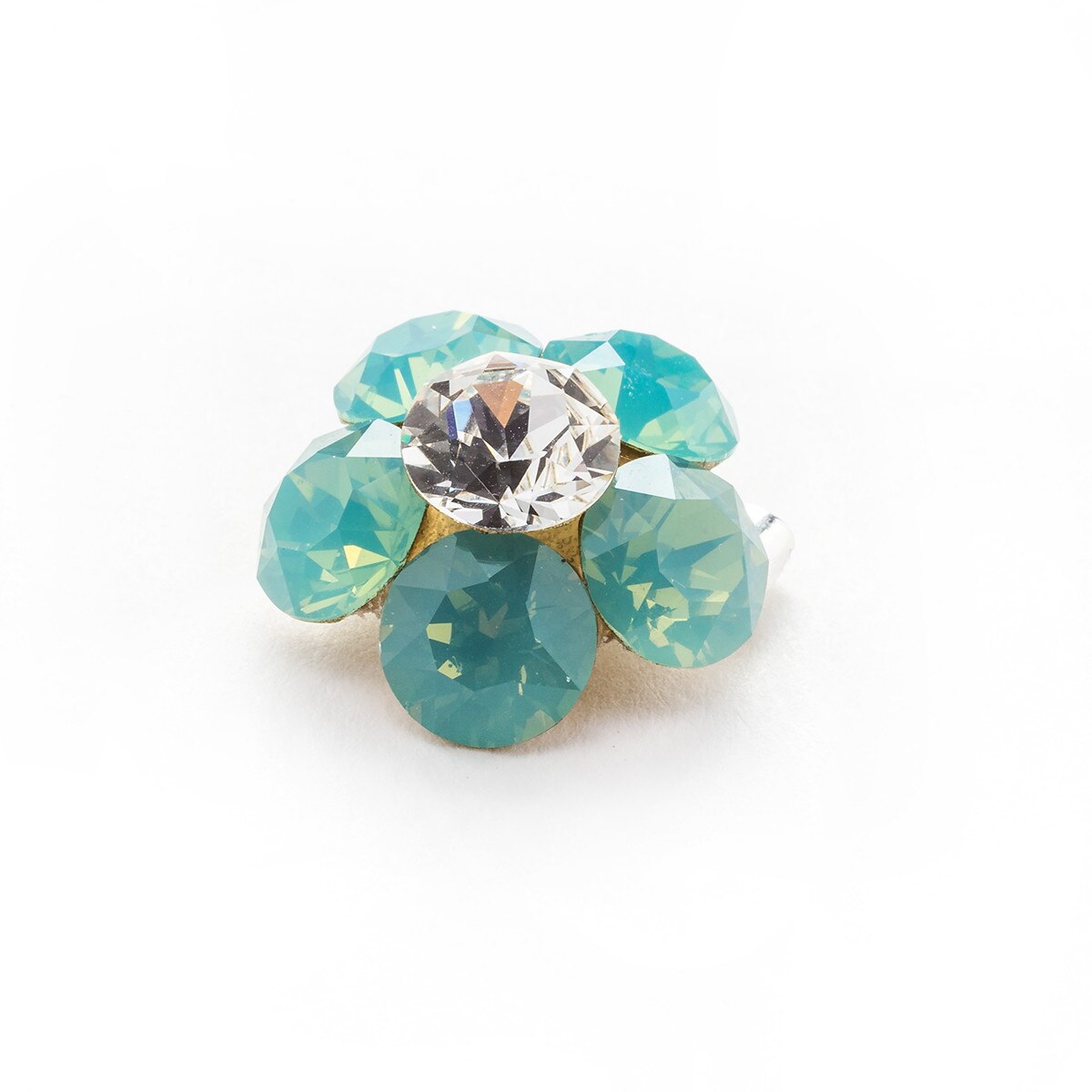 Pandantiv Argint DaviCrystals cu cristale Swarovski floare l pacific opal