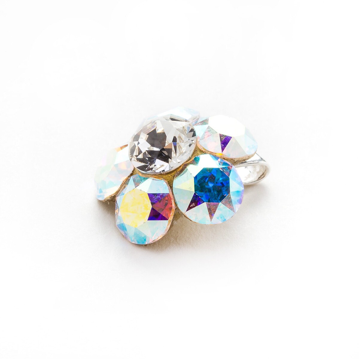 Pandantiv Argint DaviCrystals cu cristale Swarovski floare l aurore boreale