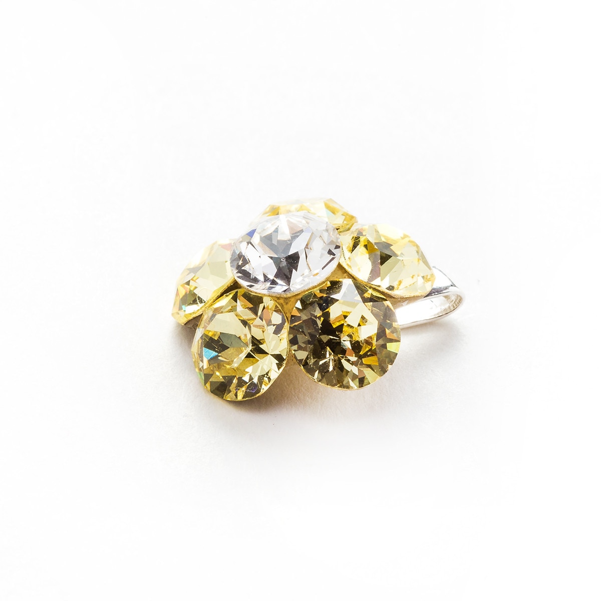 Pandantiv Argint DaviCrystals cu cristale Swarovski floare l jonquil