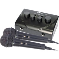 Mixer karaoke LTC cu acumulator si 2 microfoane