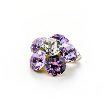 Pandantiv Argint DaviCrystals cu cristale Swarovski floare l violet Pandantiv Argint DaviCrystals cu cristale Swarovski floare l violet