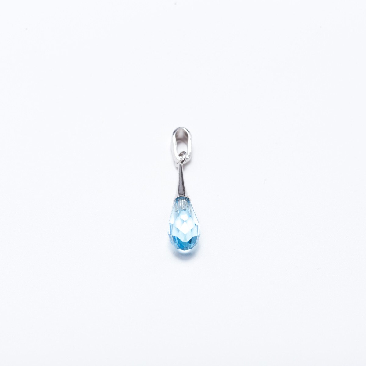 Pandantiv Argint DaviCrystals cu cristale cu briolet mic aquamarine