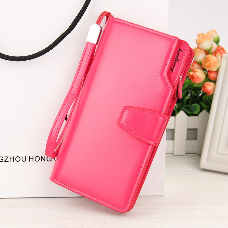 Portofel dama Baellerry , BTG-017ZX-2015003 , Roz aprins , Piele