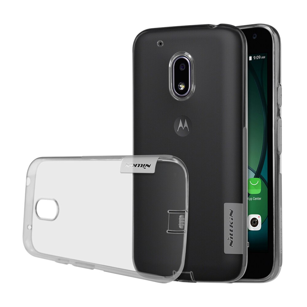 Husa de protectie spate, silicon transparent, Nillkin, pentru Motorola Moto G4 Play, negru