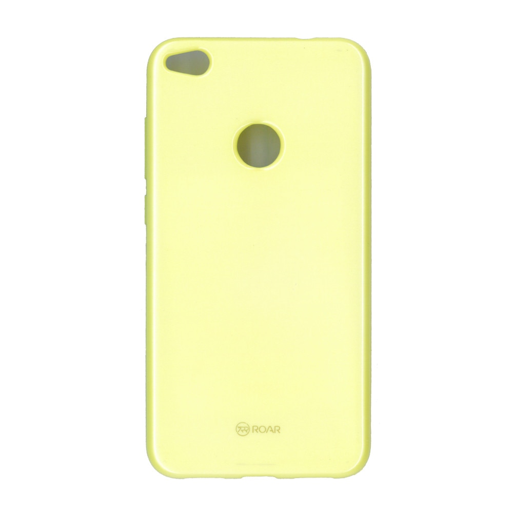 Husa din silicon mat Roar LA-LA Glaze pentru Huawei P8 Lite 2017, galben