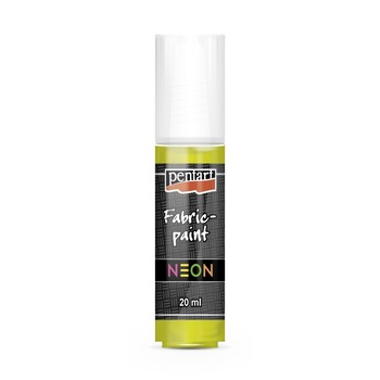 Vopsea pentru textile pe baza de apa Pentart - galben NEON, 20 ml Vopsea pentru textile pe baza de apa Pentart - galben NEON, 20 ml