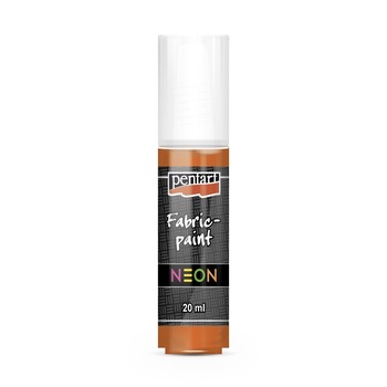 Vopsea pentru textile pe baza de apa Pentart - portocaliu NEON, 20 ml Vopsea pentru textile pe baza de apa Pentart - portocaliu NEON, 20 ml