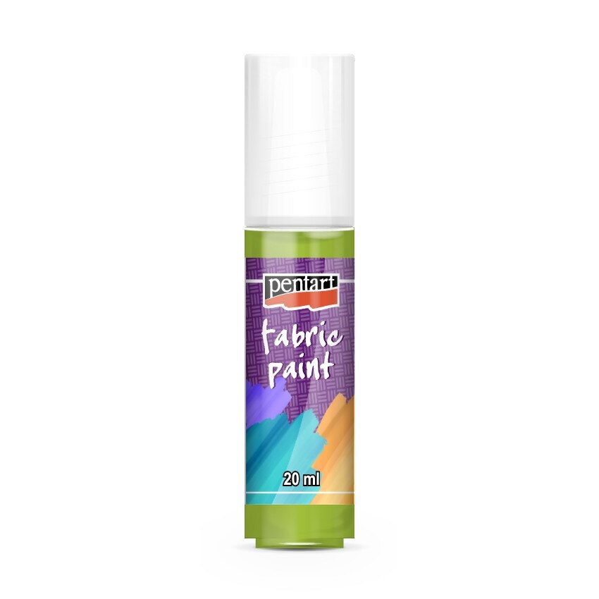 Vopsea pentru textile pe baza de apa Pentart - mere verzi, 20 ml