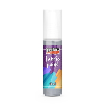 Vopsea pentru textile pe baza de apa Pentart - gri, 20 ml Vopsea pentru textile pe baza de apa Pentart - gri, 20 ml