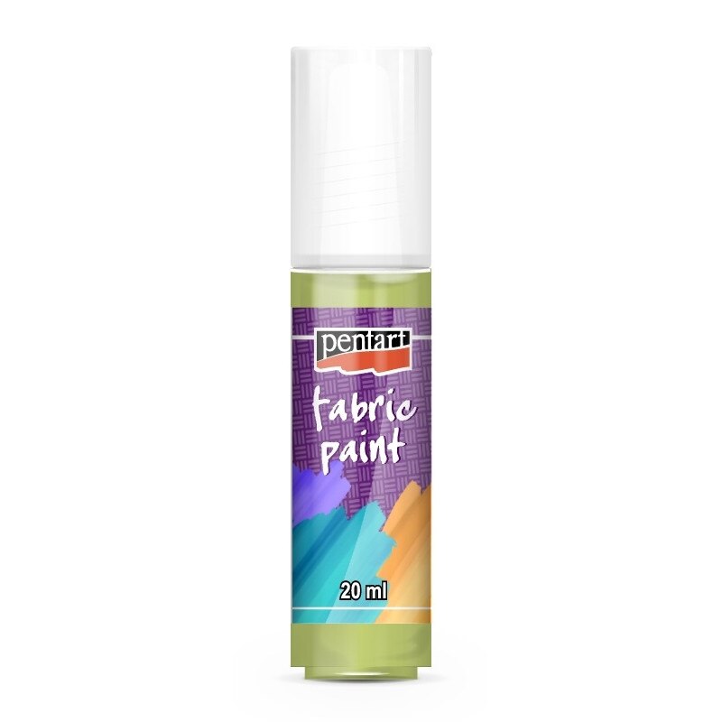 Vopsea pentru textile pe baza de apa Pentart - verde lime, 20 ml