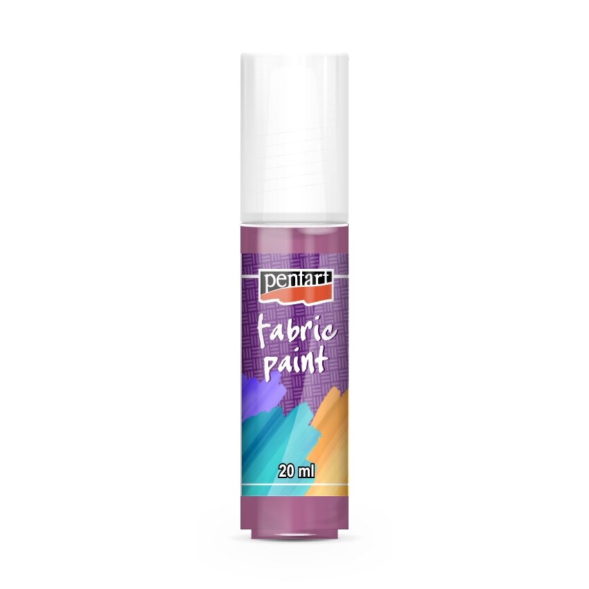 Vopsea pentru textile pe baza de apa Pentart - zmeura, 20 ml